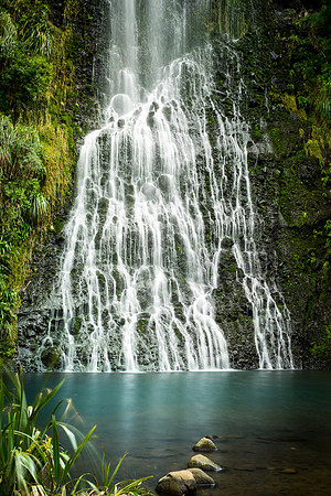 Karekare Falls- lower steps